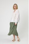 COMO EMBOSSED SHIRT - wht gold
